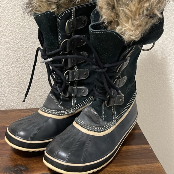 Sorel Joan Of Arctic Tall Boots Black waterproof Women's Size 9.5 winter - Picture 12 of 17